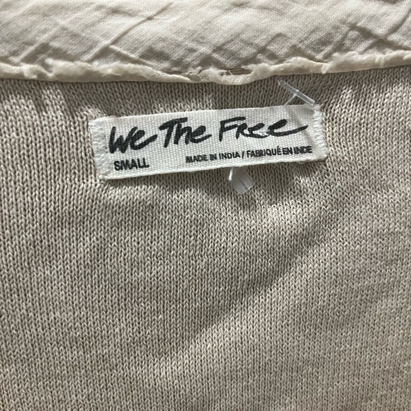 We The Free People Wrap It Up S Embroidered Crossover Top Shirt Short Sleeve - Picture 2 of 4
